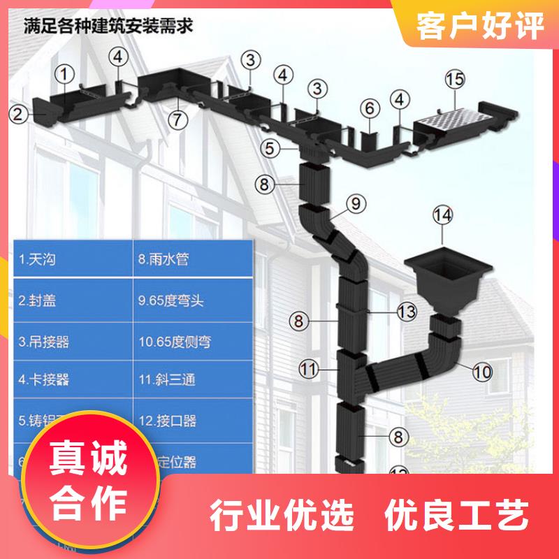 120*150彩铝落水管厂家报价