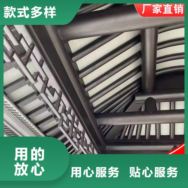 古建铝替木钢结构连廊安装