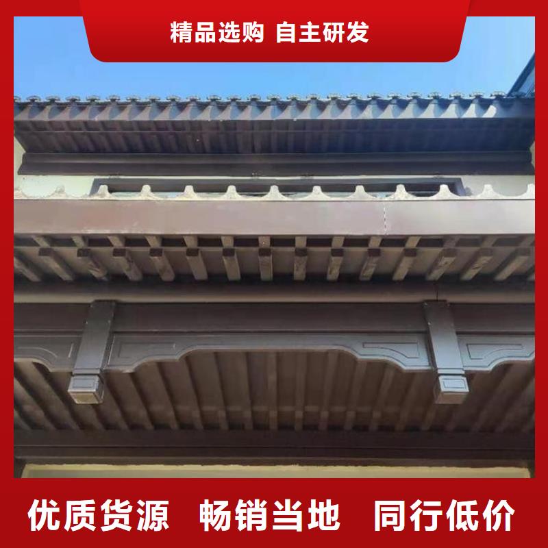 铝代木古建金花板施工