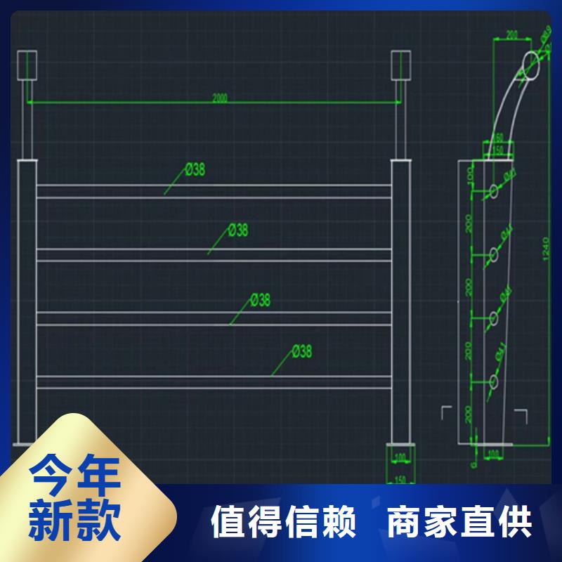 镀锌管河道防护栏坚固结实防腐性能好