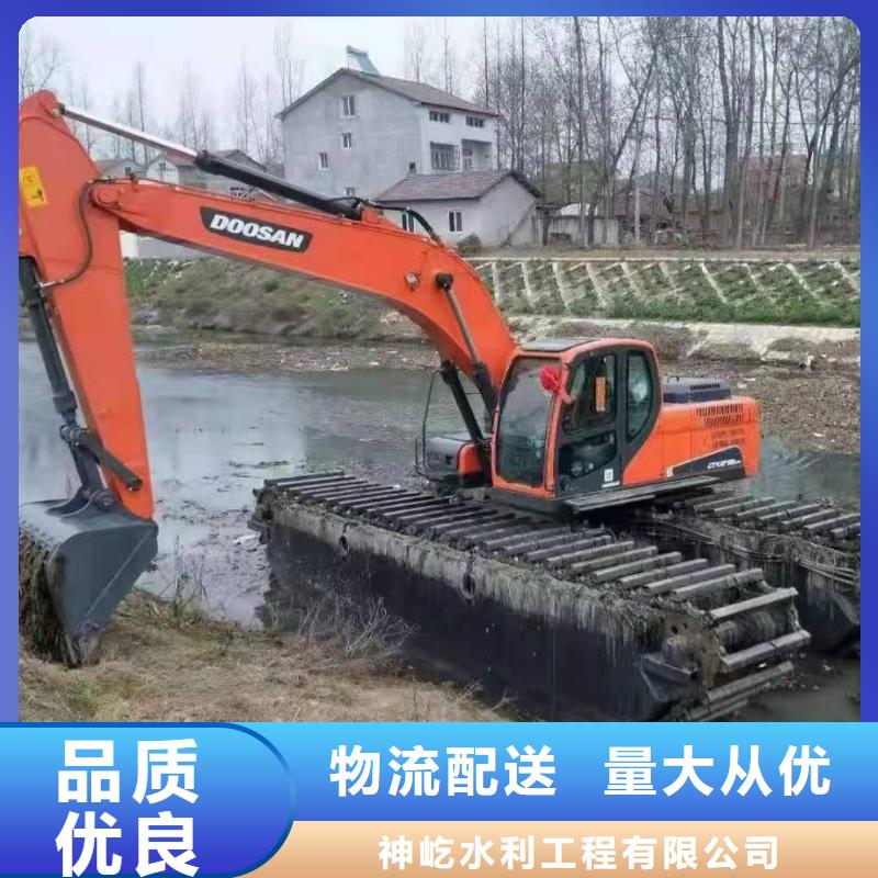 真材实料加工定制【神屹】清理河道的挖掘机出租租赁服务为先