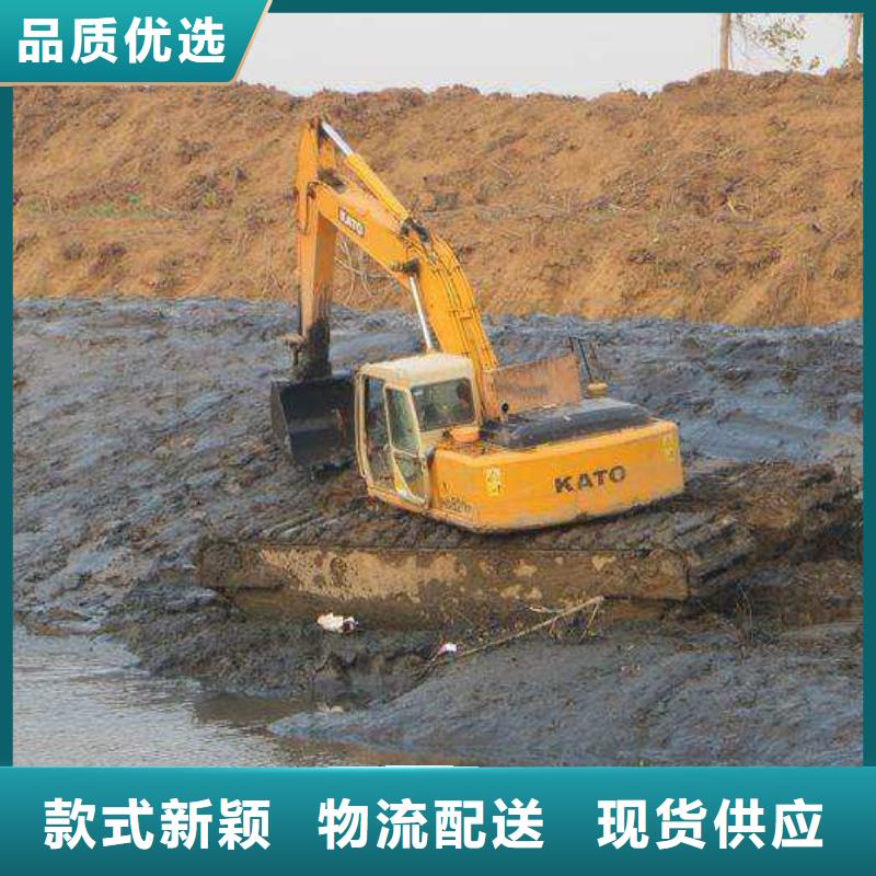 水上清淤的挖掘机租赁施工真实