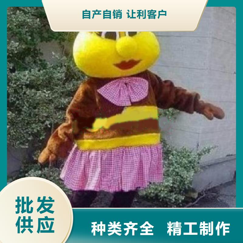 河北石家庄卡通人偶服装定做厂家/套头毛绒娃娃品种全