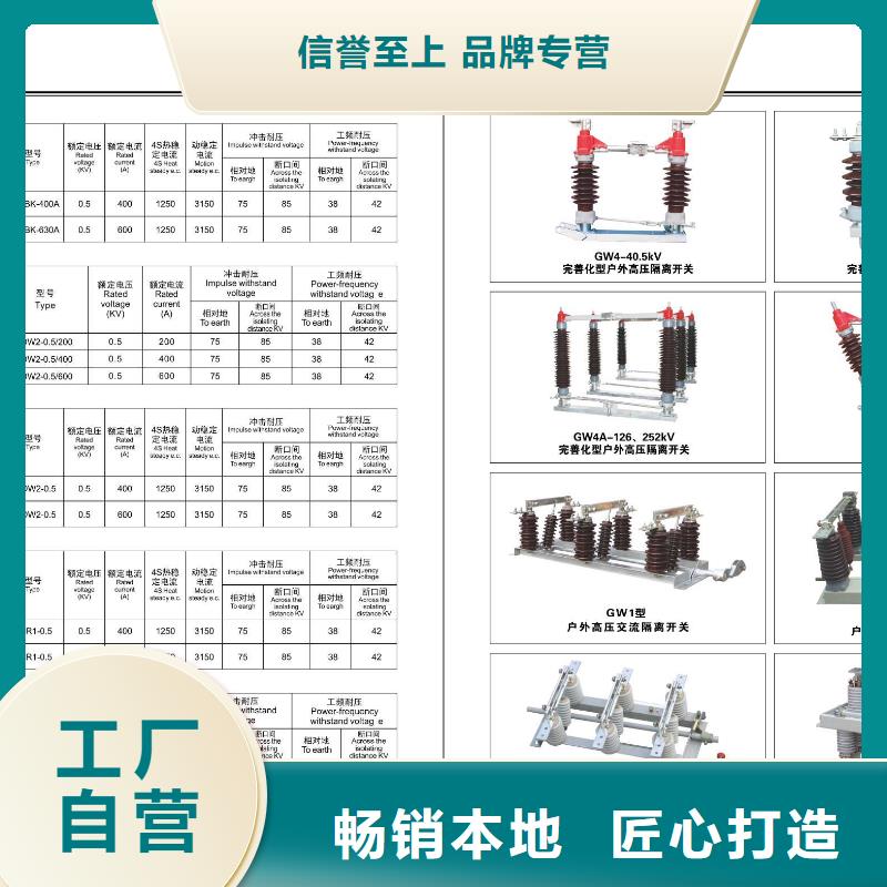 [商洛]高压隔离开关GW9-15G/400A-制造厂家