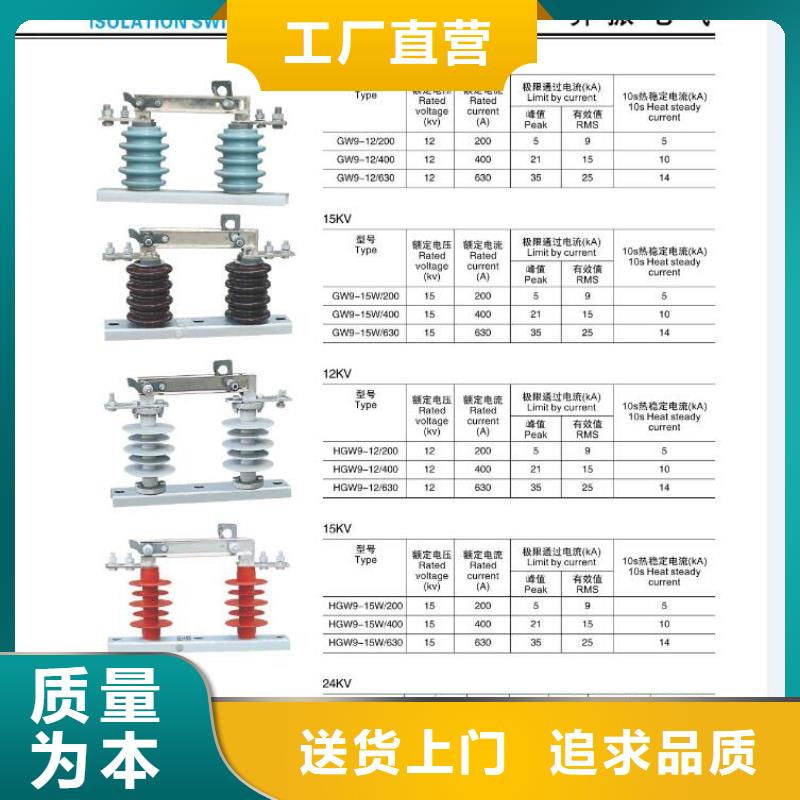 羿振电力【隔离开关】HGW9-15KV/400