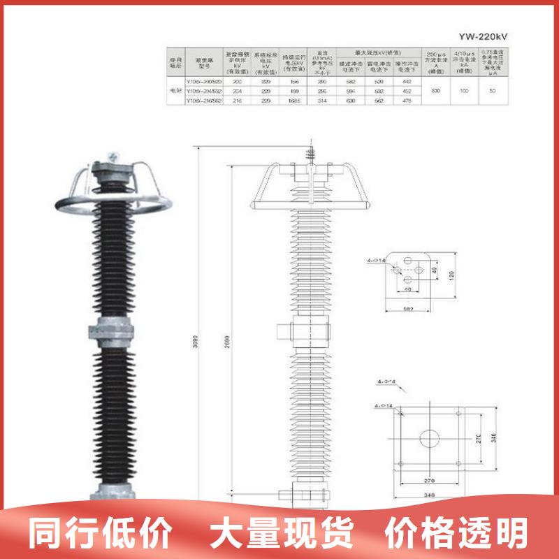 避雷器Y10W1-96/250氧化锌避雷器金属氧化物避雷器厂家