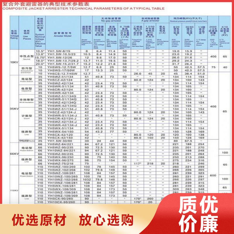 避雷器YH10WX-126/328【羿振电气】