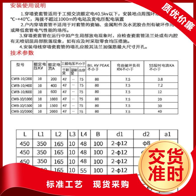 穿墙套管CWWL-10KV/2000