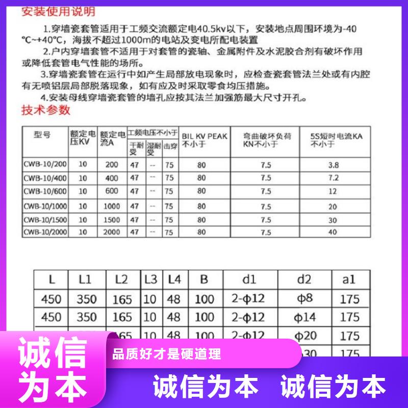 【羿振电气】AC20KV交流穿墙套管.陶瓷2500A无CT铜