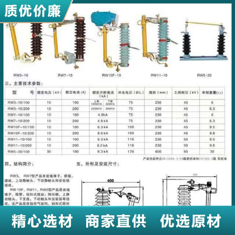 跌落式熔断器RW7-12-100A-浙江羿振电气有限公司