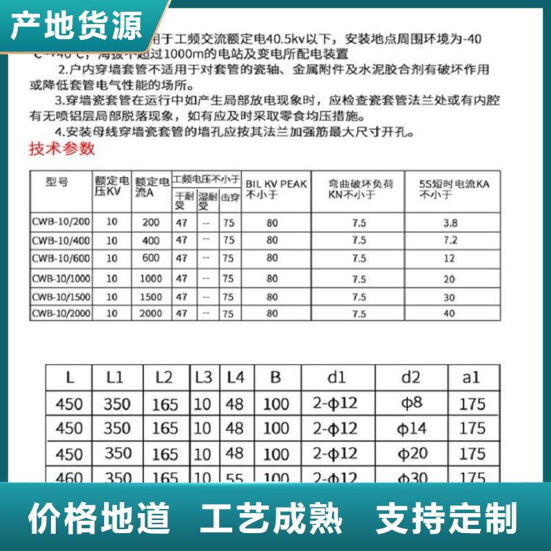 【穿墙套管】CWW-20KV/1600-3