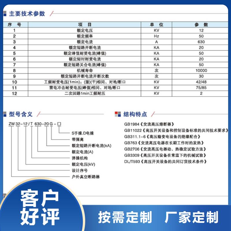 【羿振电力设备】ZW32-12GF/630-25