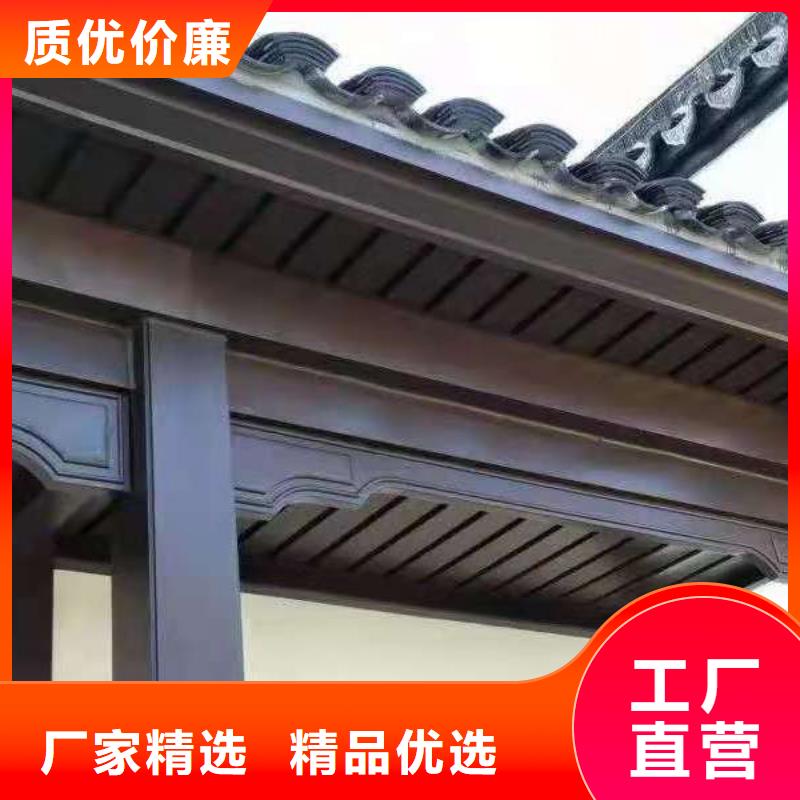 铝代木仿古建筑来厂考察