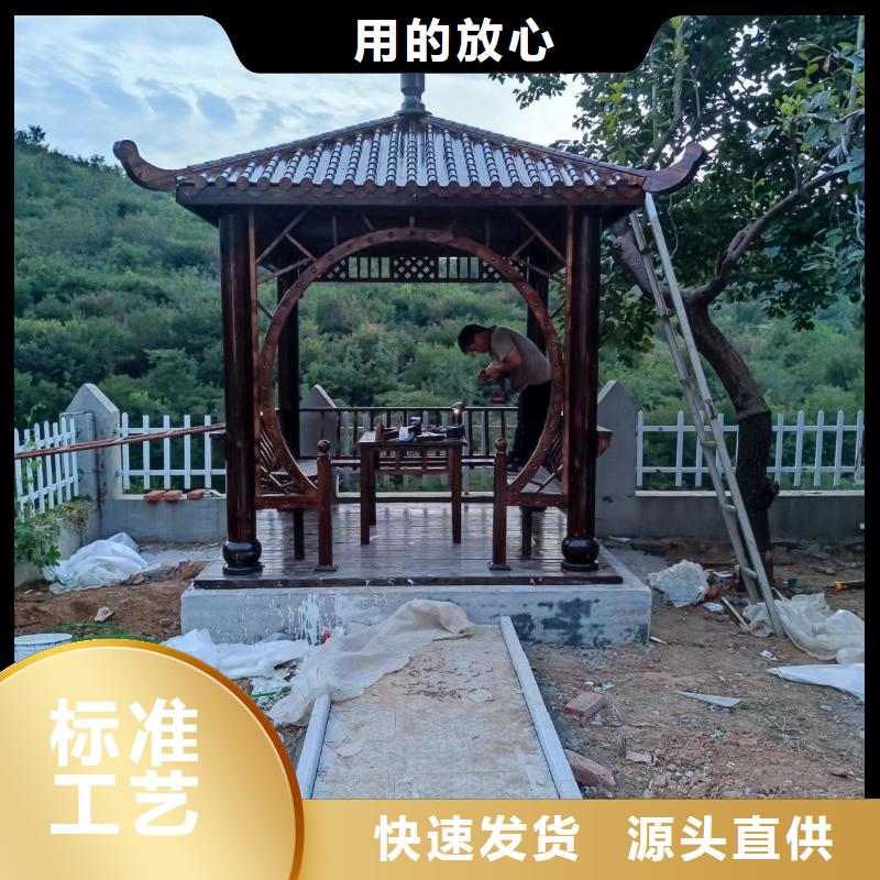 古建亭廊造价来厂考察